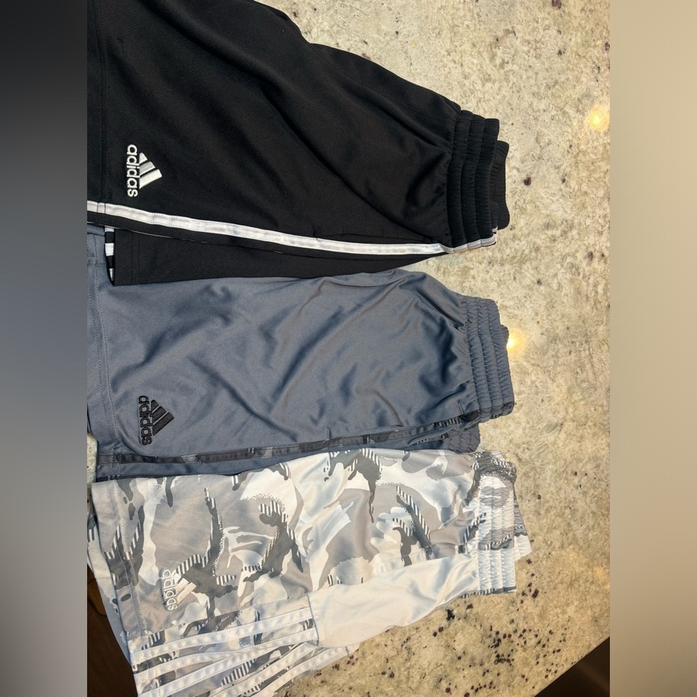Adidas Youth Medium Shorts (3 pair )